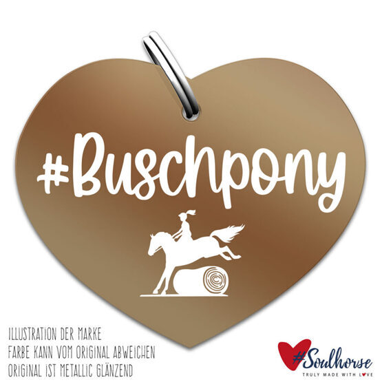 “Buschpony” Pferdemarke bronze